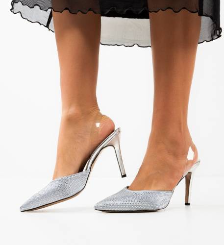 Pantofi dama Meray Argintii